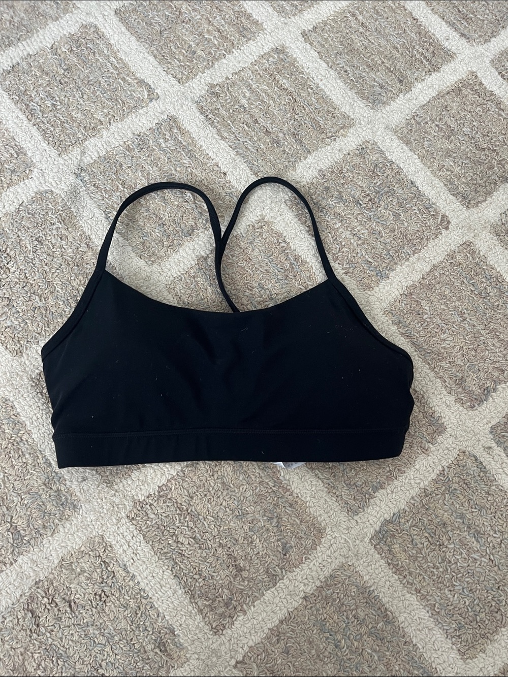 CRZ YOGA Black Lightweight Strappy Sports Bra